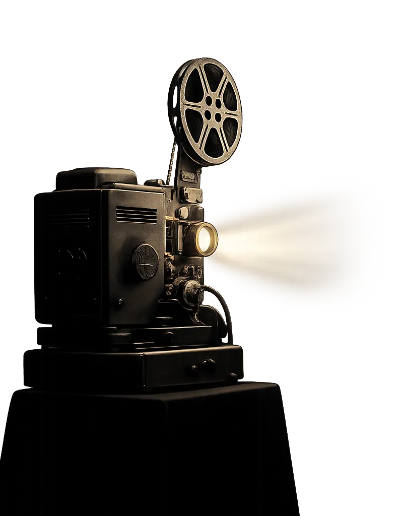 Vintage film projector